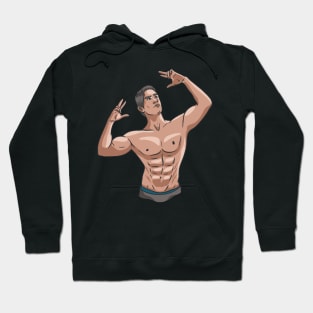 Bodybuilder Posing Bodybuilding Gym Fitness Weight Training Hoodie